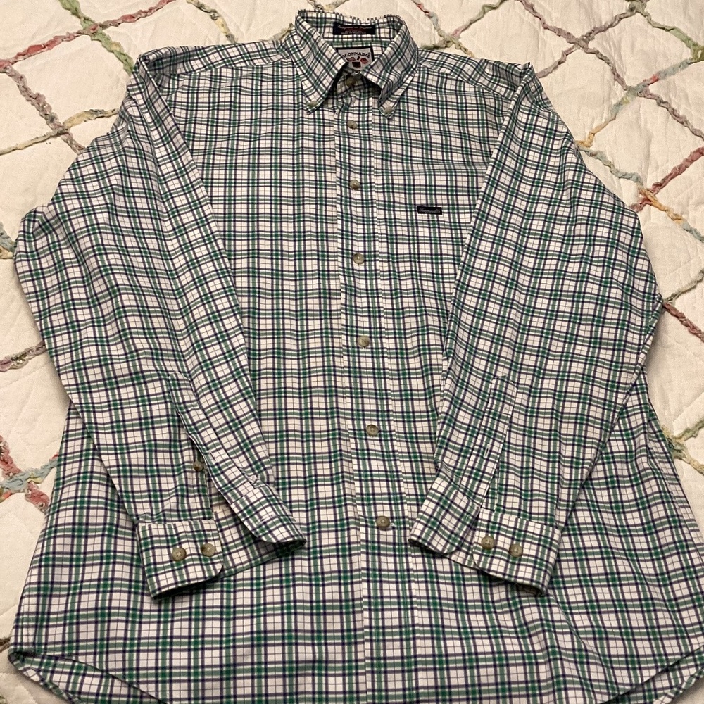 Faconnable men’s long sleeve cotton dress shirt